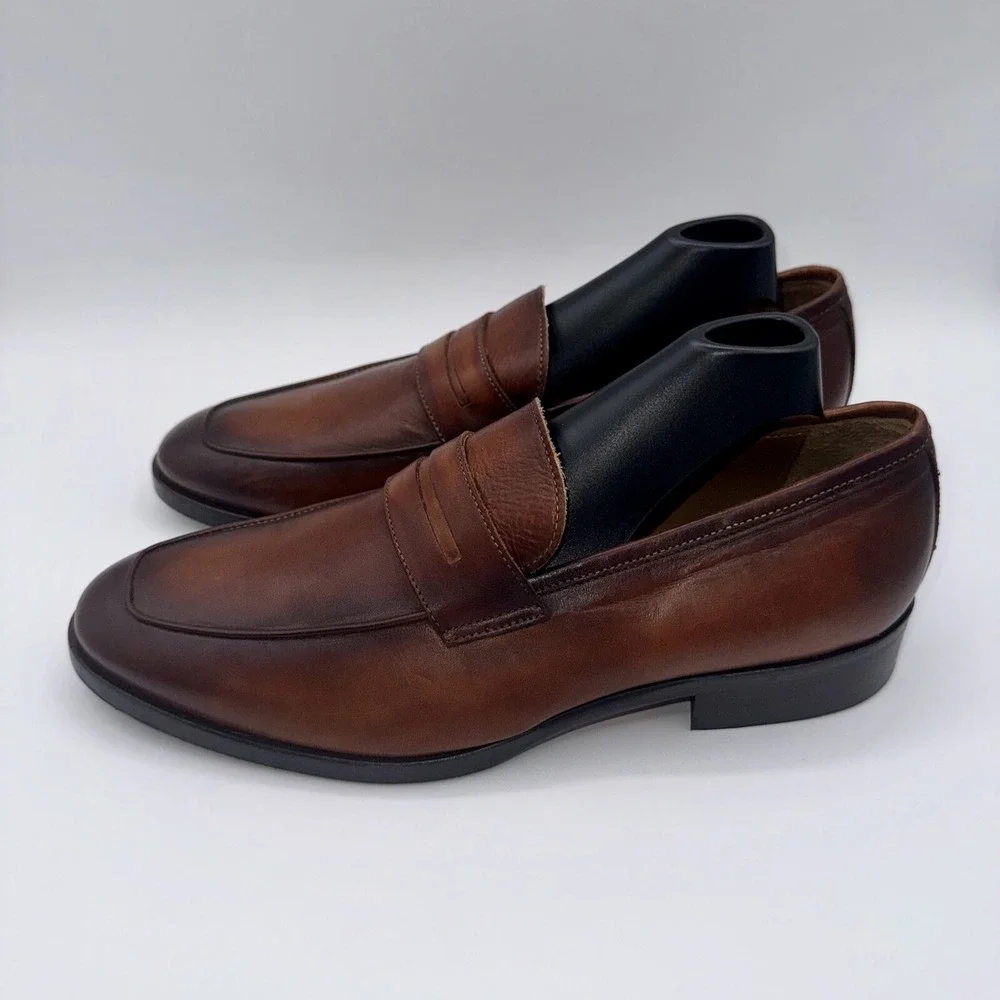 To‎ Boot New York Wakefield Penny Loafer Men's Size 7 Brown Cucio Leather